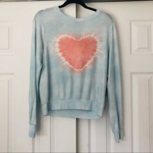 Wildfox Heartfelt Dye BBJ Baggy Beach Jumper